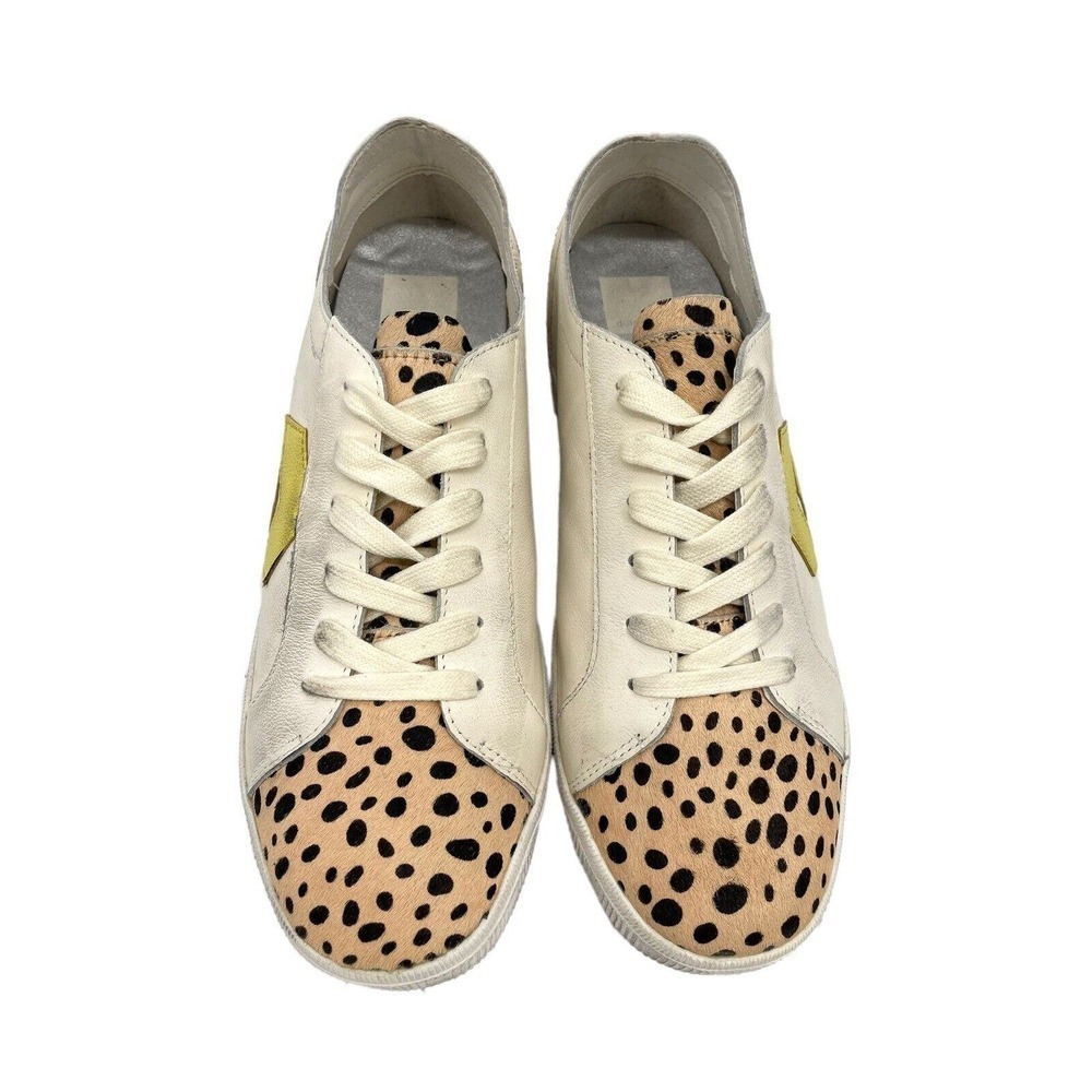 Dolce Vita Zaga Calf Hair Leopard Printed Iridescent Sneakers $127 US Size US 9 - Picture 5 of 11